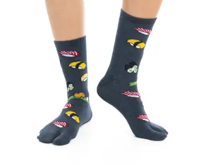 1 Pair - V-Toe Flip Flop Tabi Socks - Sushi Socks by V-Toe Socks, Inc