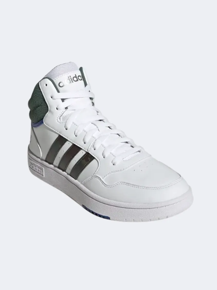 Adidas Hoops 3.0 Mid Classic Vintage Men Basketball Shoes Black/Olive