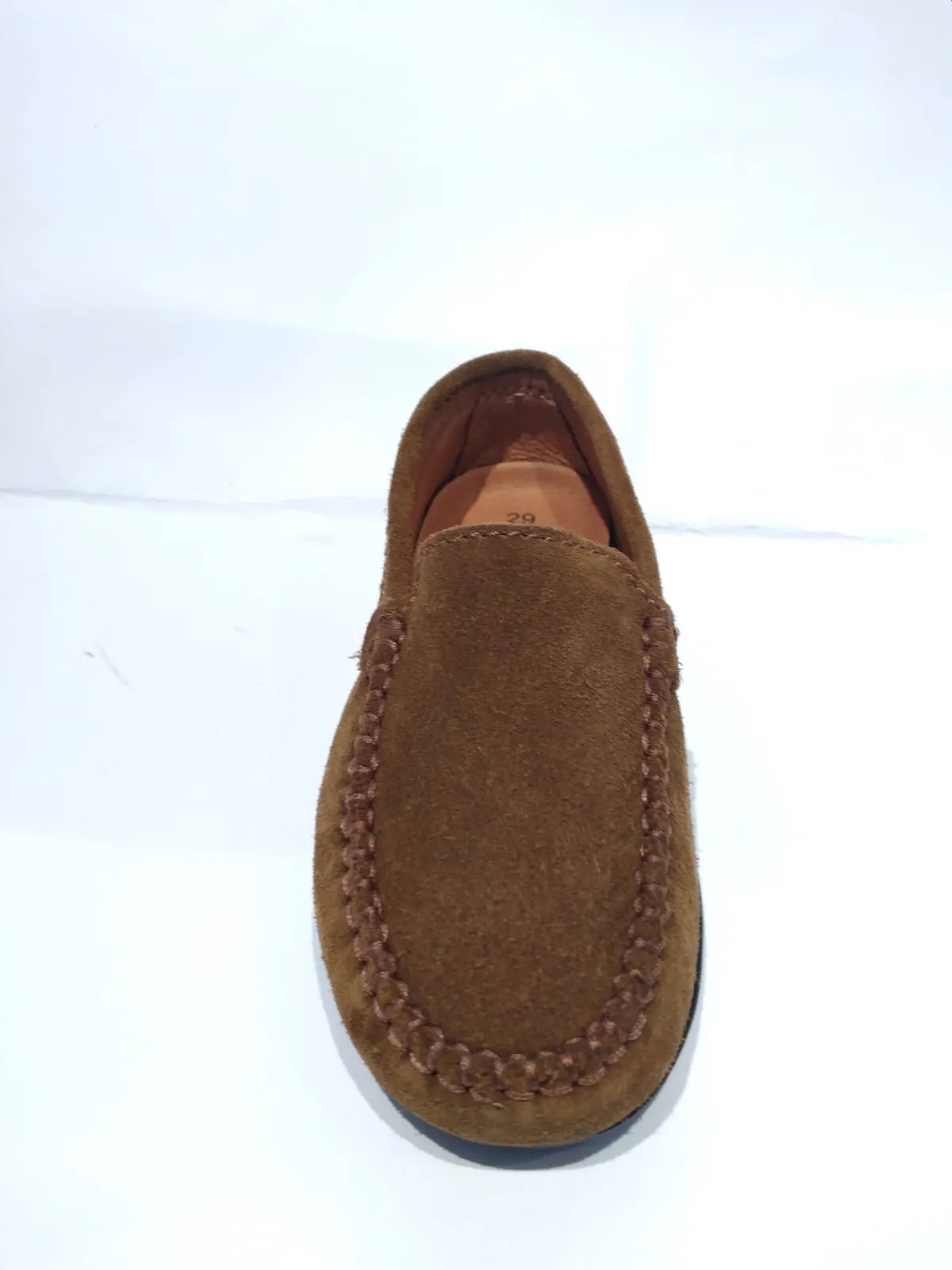 Altanta Mocassin Camel Suede Leather Loafer