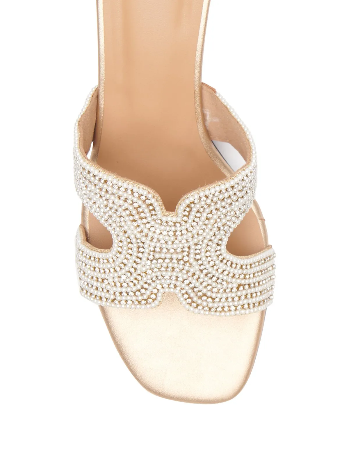 Beaded Block Heels