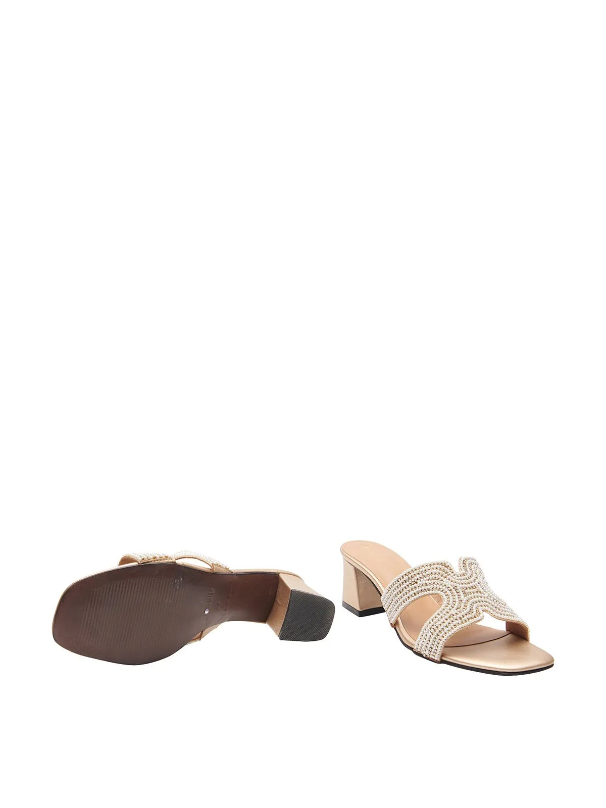 Beaded Block Heels