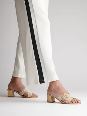 Beaded Block Heels