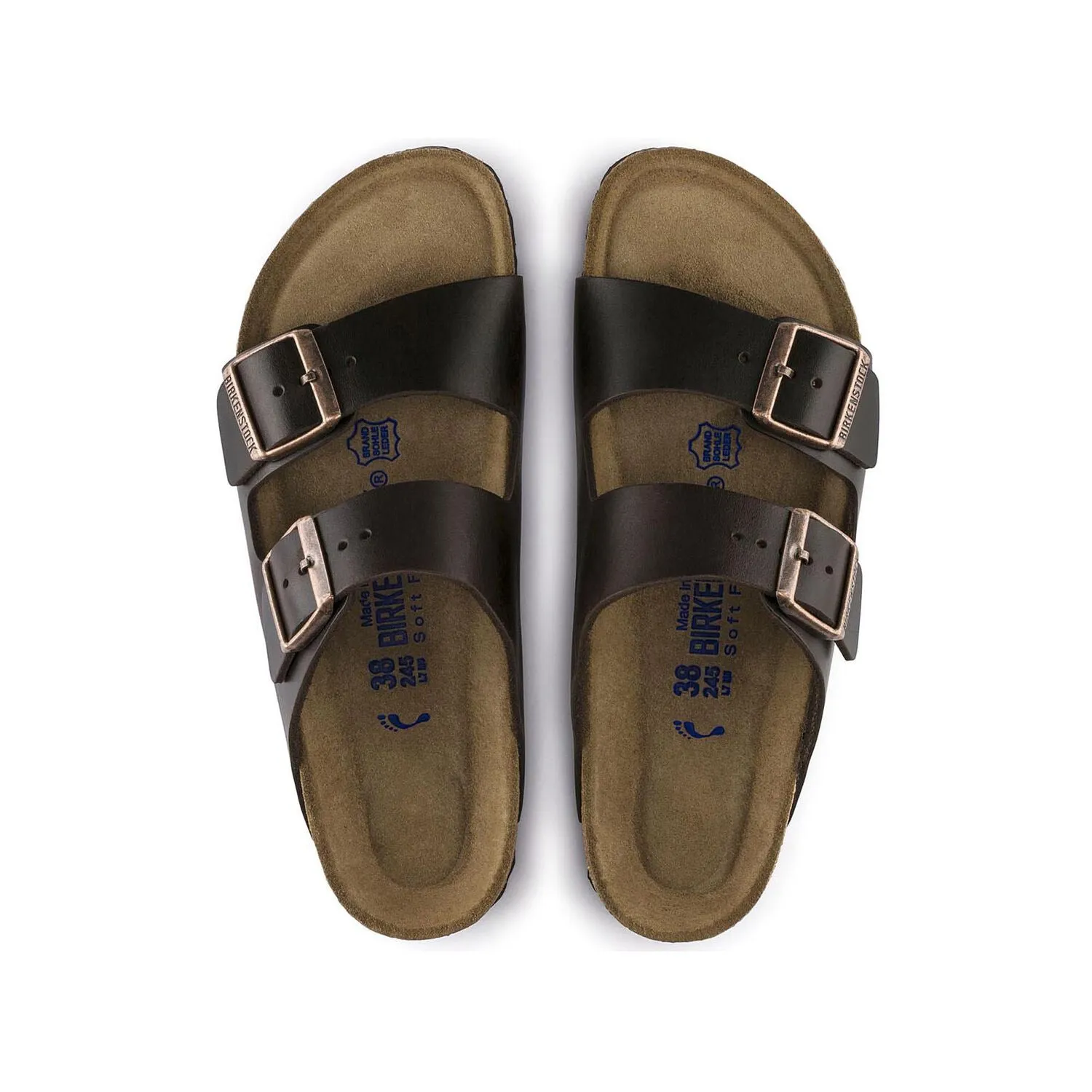 Birkenstock Arizona Soft Footbed 'Dark Brown' Amalfi Testa Di Moro