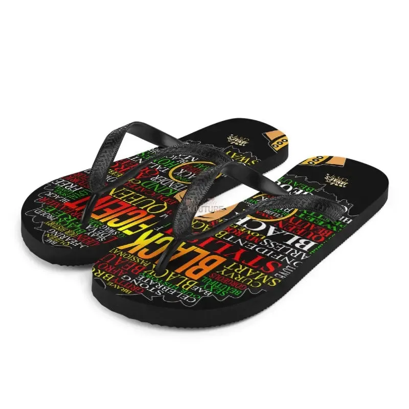 Blacknificent Flip Flops