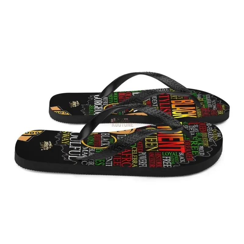 Blacknificent Flip Flops