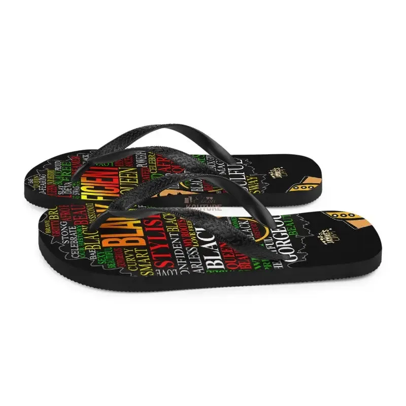 Blacknificent Flip Flops