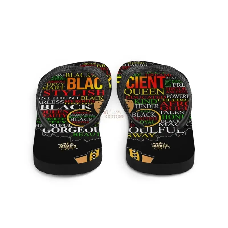 Blacknificent Flip Flops
