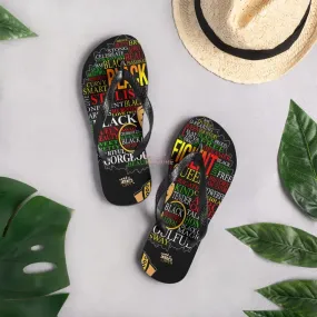 Blacknificent Flip Flops