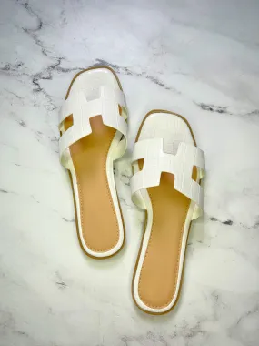 Britt Sandals-White(RESTOCKED)