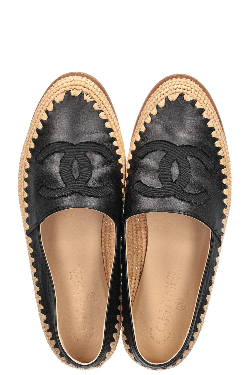 CHANEL CC Espadrilles Black