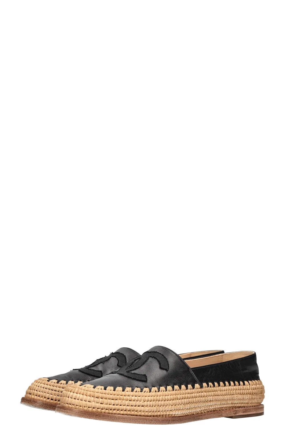 CHANEL CC Espadrilles Black