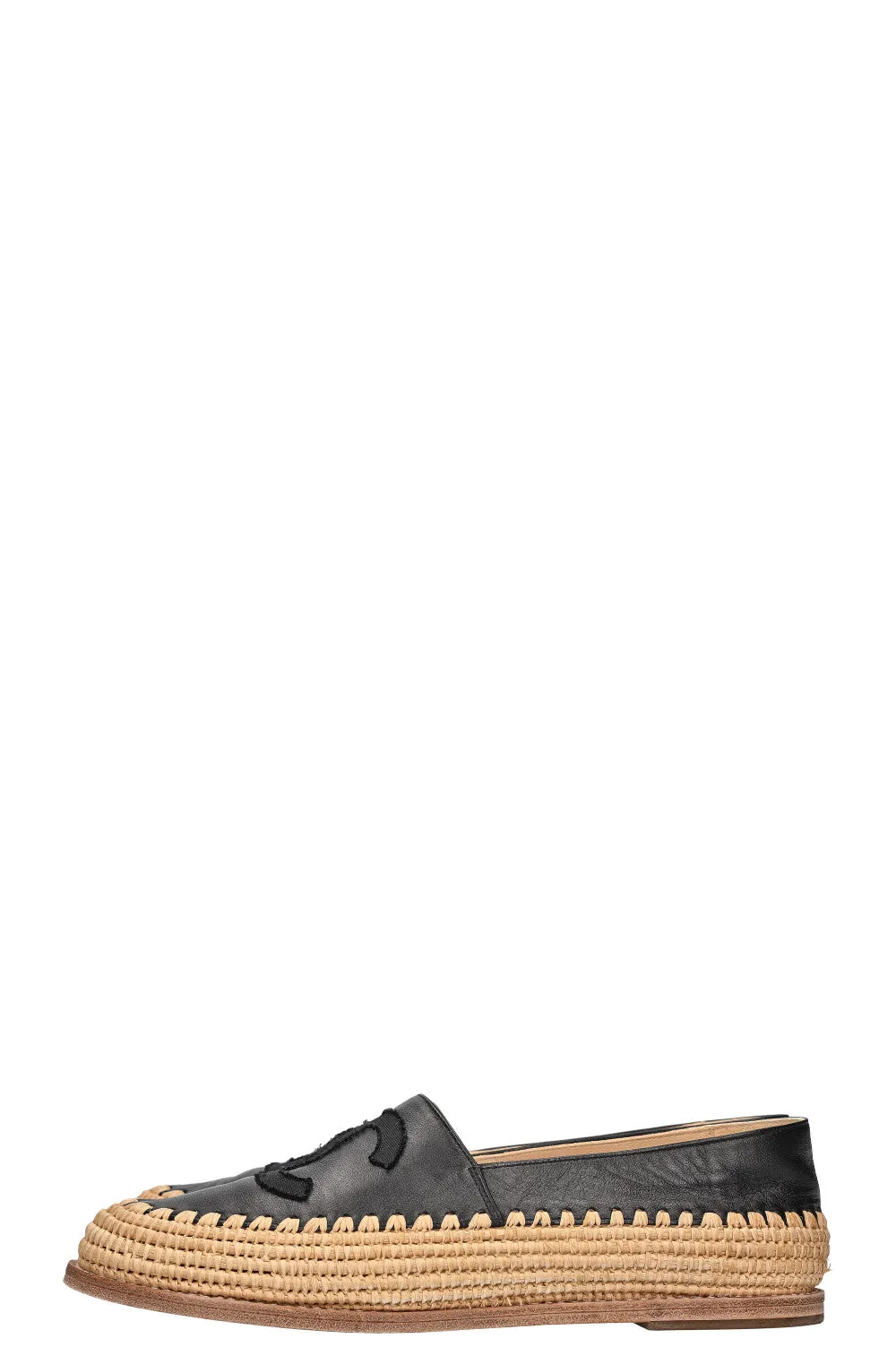 CHANEL CC Espadrilles Black