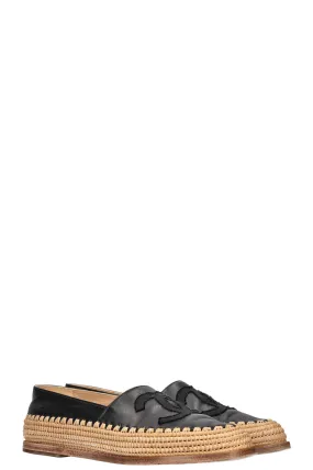 CHANEL CC Espadrilles Black