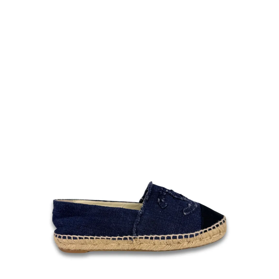 Chanel Denim Espadrilles- Size 38