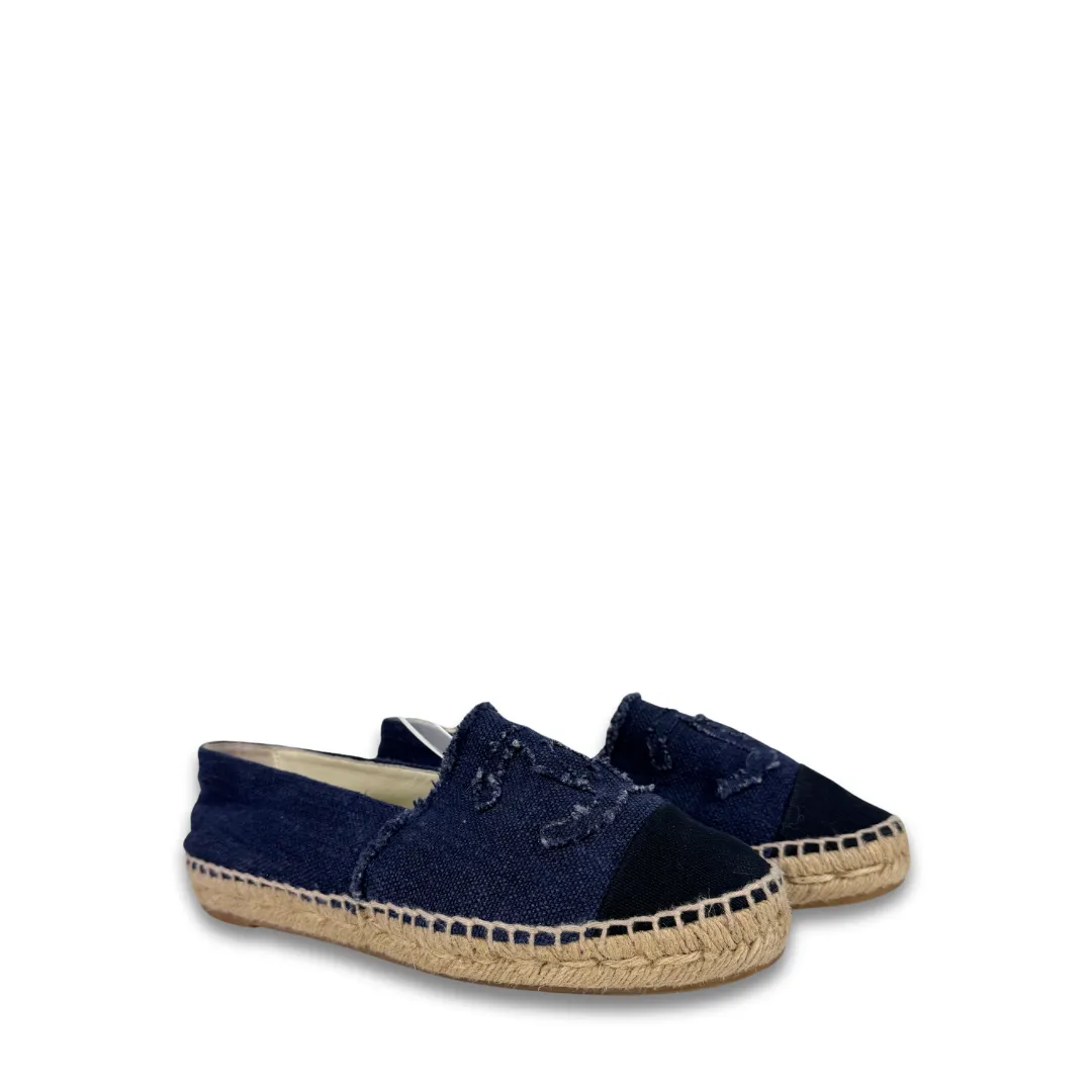 Chanel Denim Espadrilles- Size 38