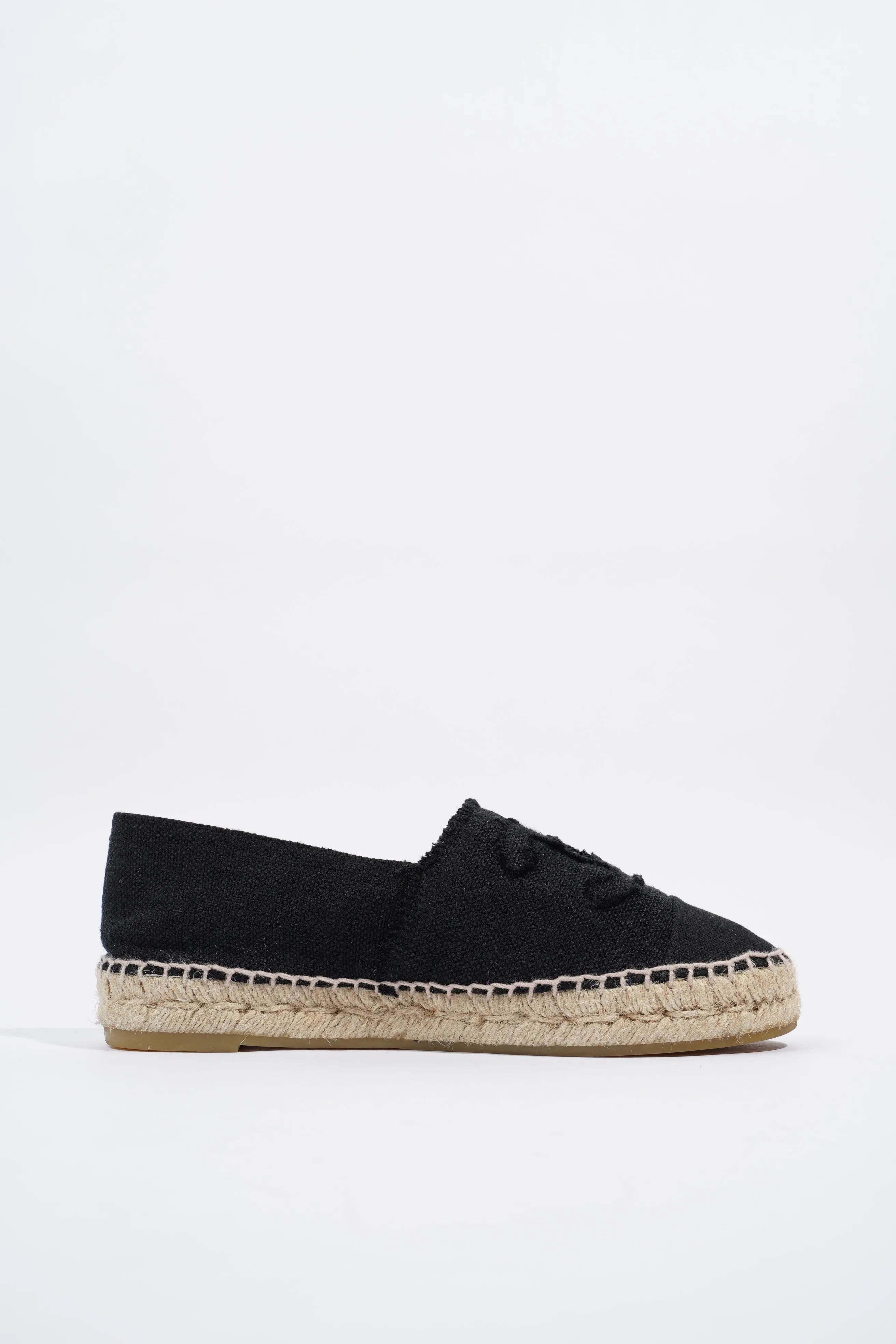 Chanel Espadrilles Black Canvas EU 37 UK 4
