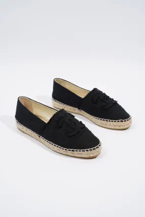 Chanel Espadrilles Black Canvas EU 37 UK 4