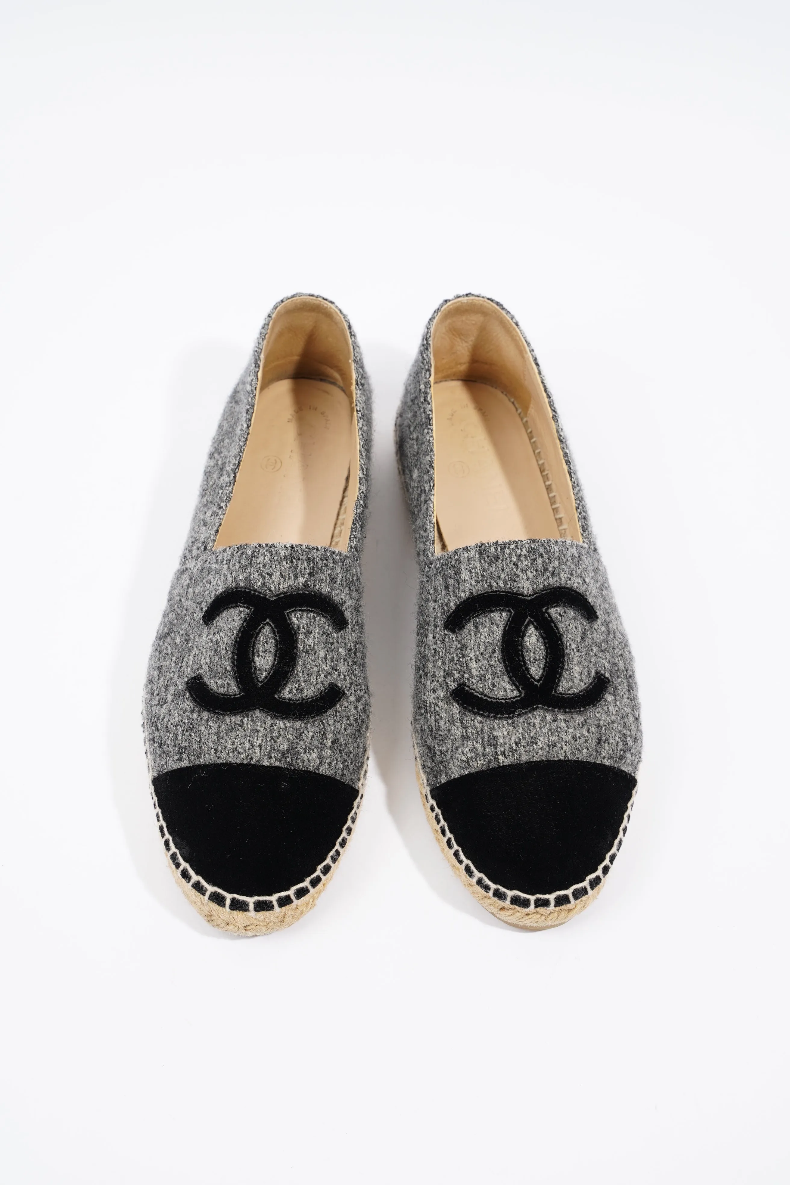 Chanel Espadrilles Grey   Black Fabric EU 40 UK 7