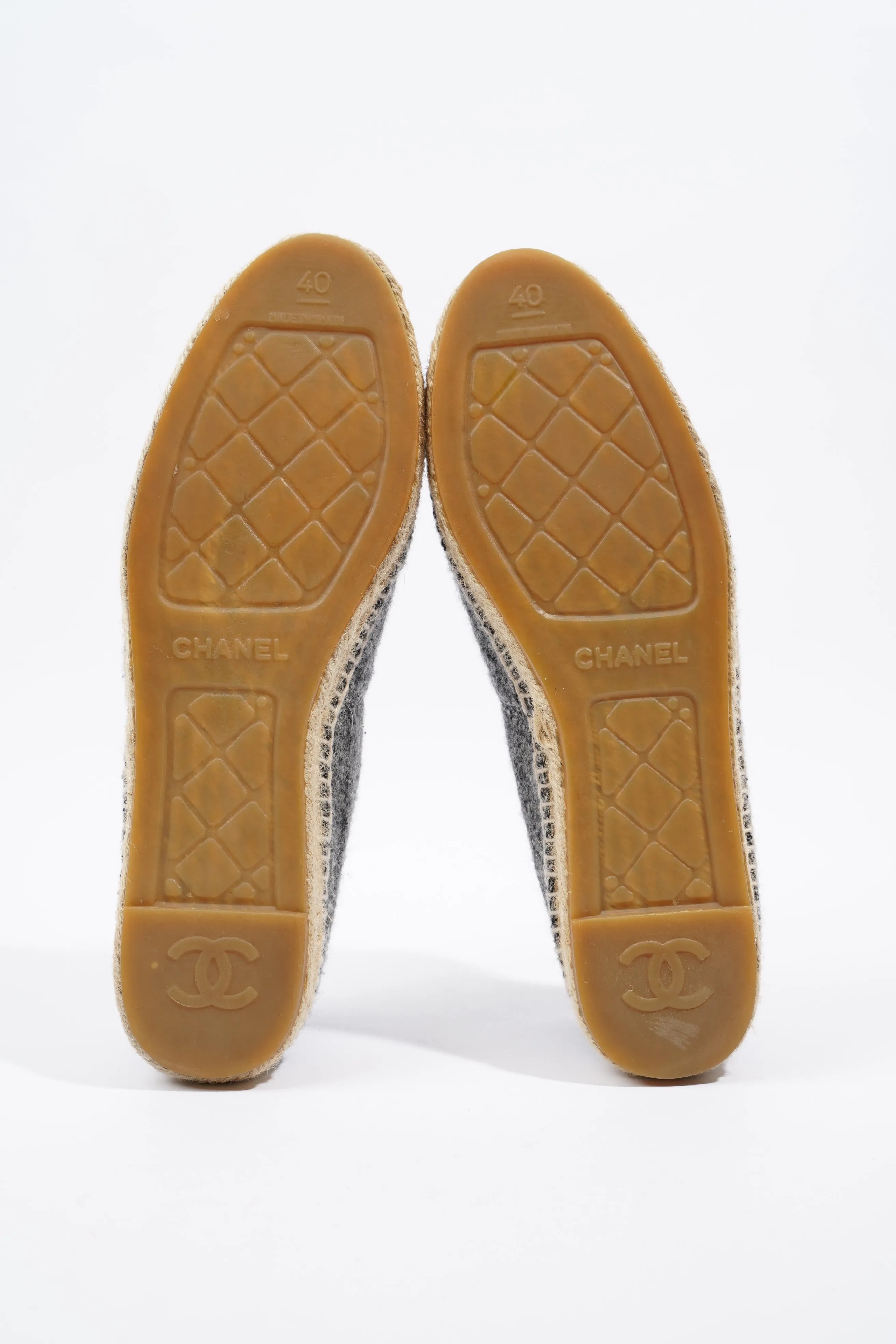 Chanel Espadrilles Grey   Black Fabric EU 40 UK 7