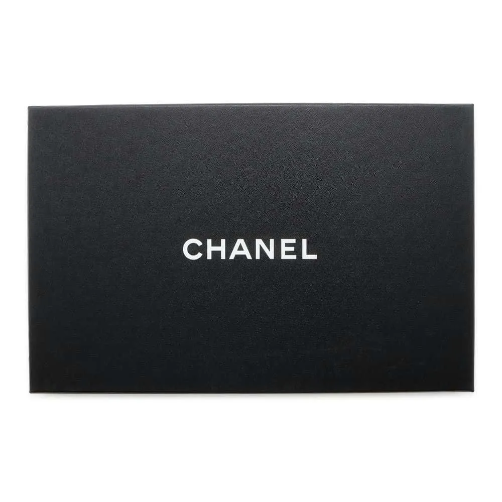Chanel Espadrilles Sandals White/Black G36184 Leather Size 37C