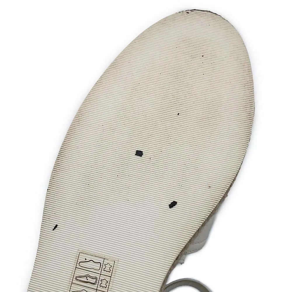 Chanel Espadrilles Sandals White/Black G36184 Leather Size 37C