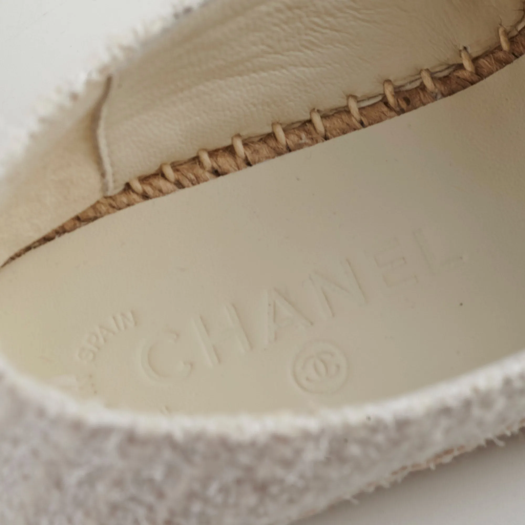 Chanel Espadrilles White Size 38