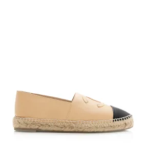 Chanel Lambskin CC Espadrilles - Size 9 / 39 (SHF-21440)