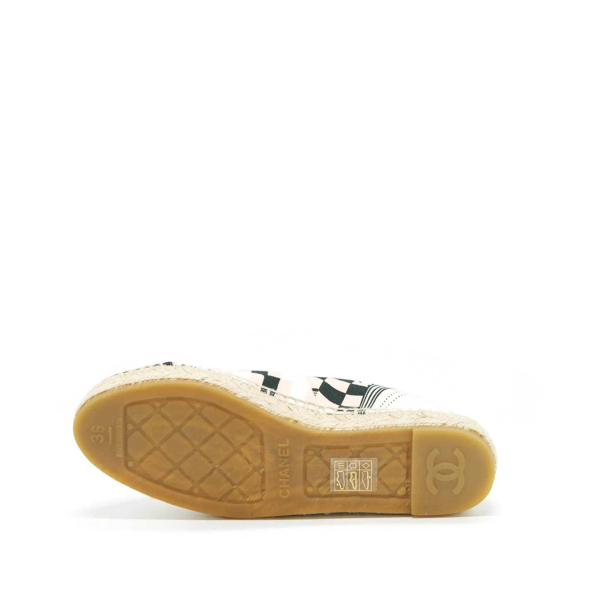 Chanel Size 36 Espadrilles Pink / Black