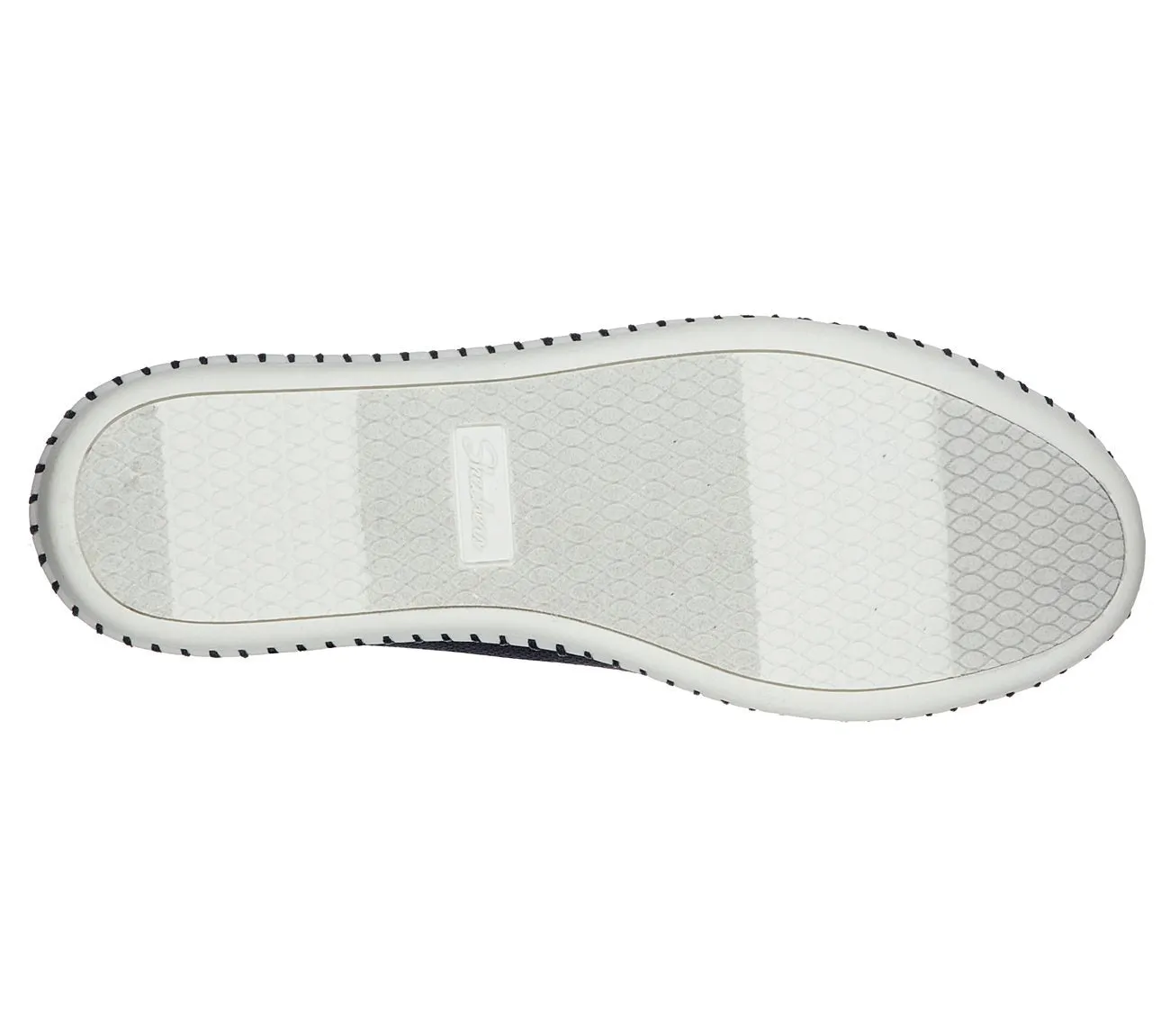 Cleo Stitch158055 Navy Skechers Slip On Flat