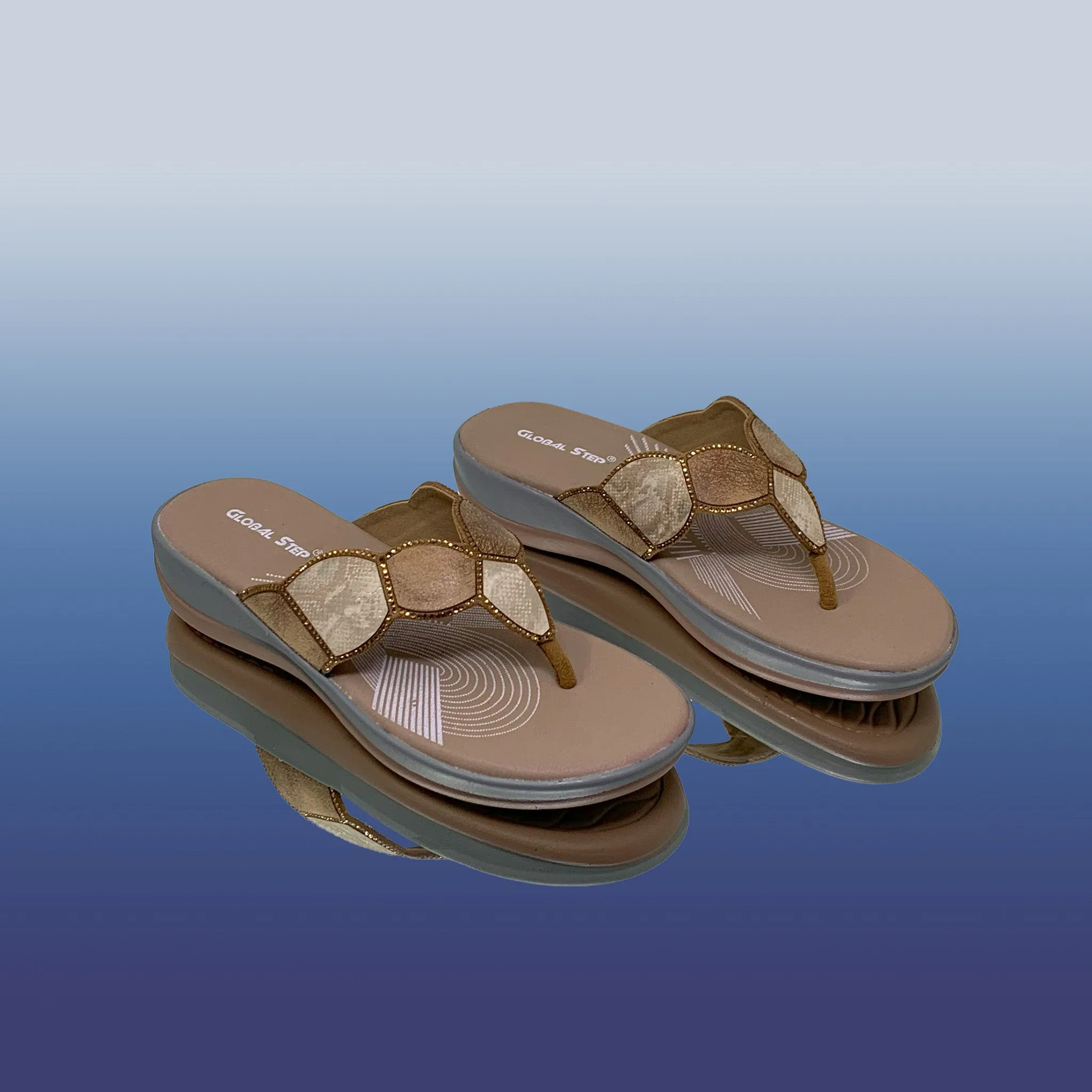 Elegant Beige Beaded Sandals