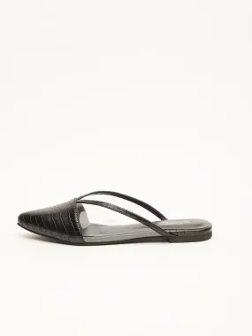 GOSSIP WOMENS BLACK MULES