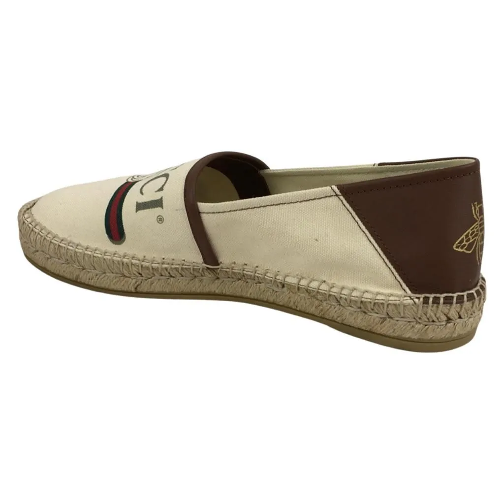 Gucci Men’s Espadrilles Shoes Print Logo Vintage Sz 9