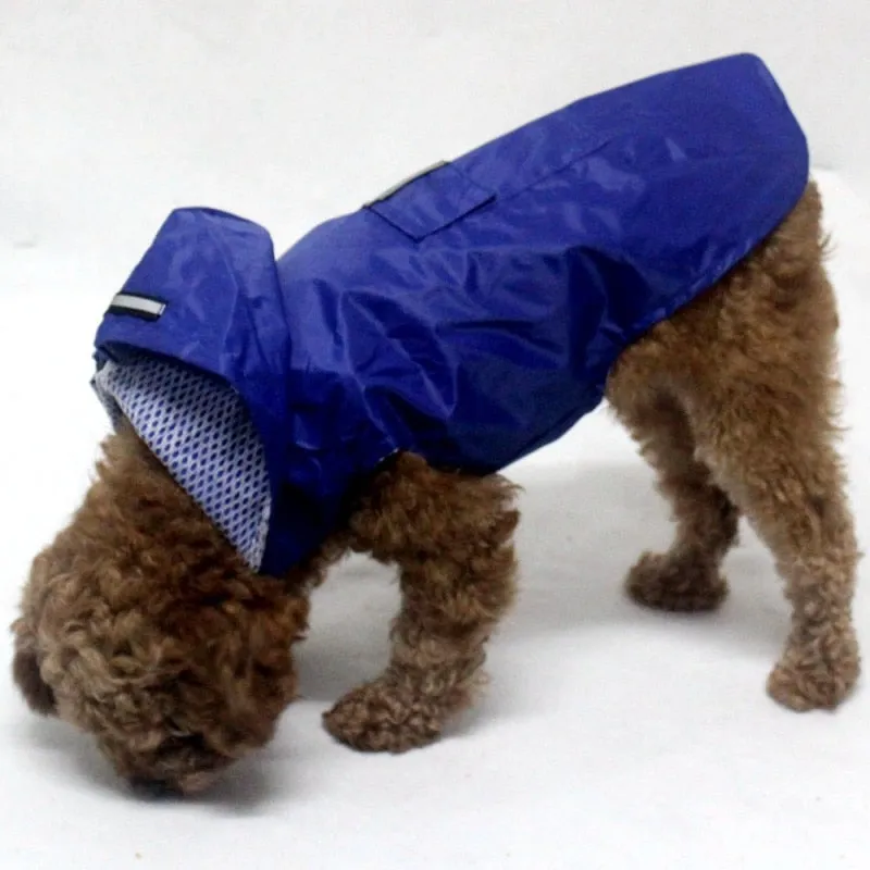 Heavy Duty Dog Raincoat Jacket With Hood