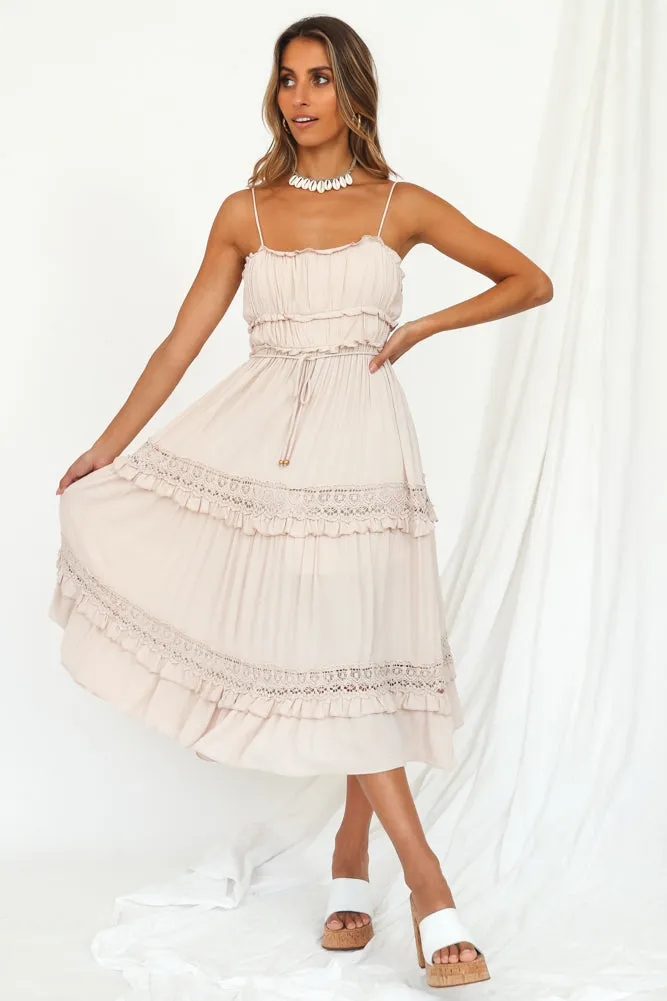 I See You Midi Dress Beige