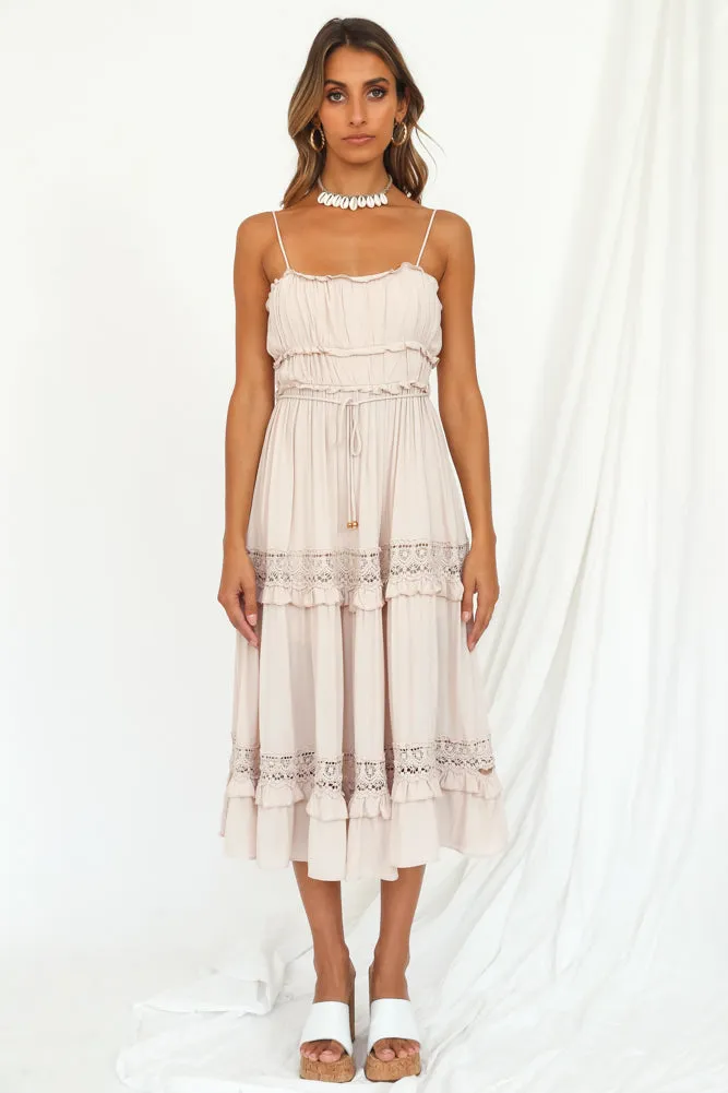 I See You Midi Dress Beige