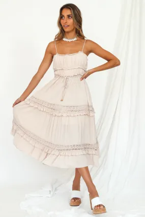 I See You Midi Dress Beige