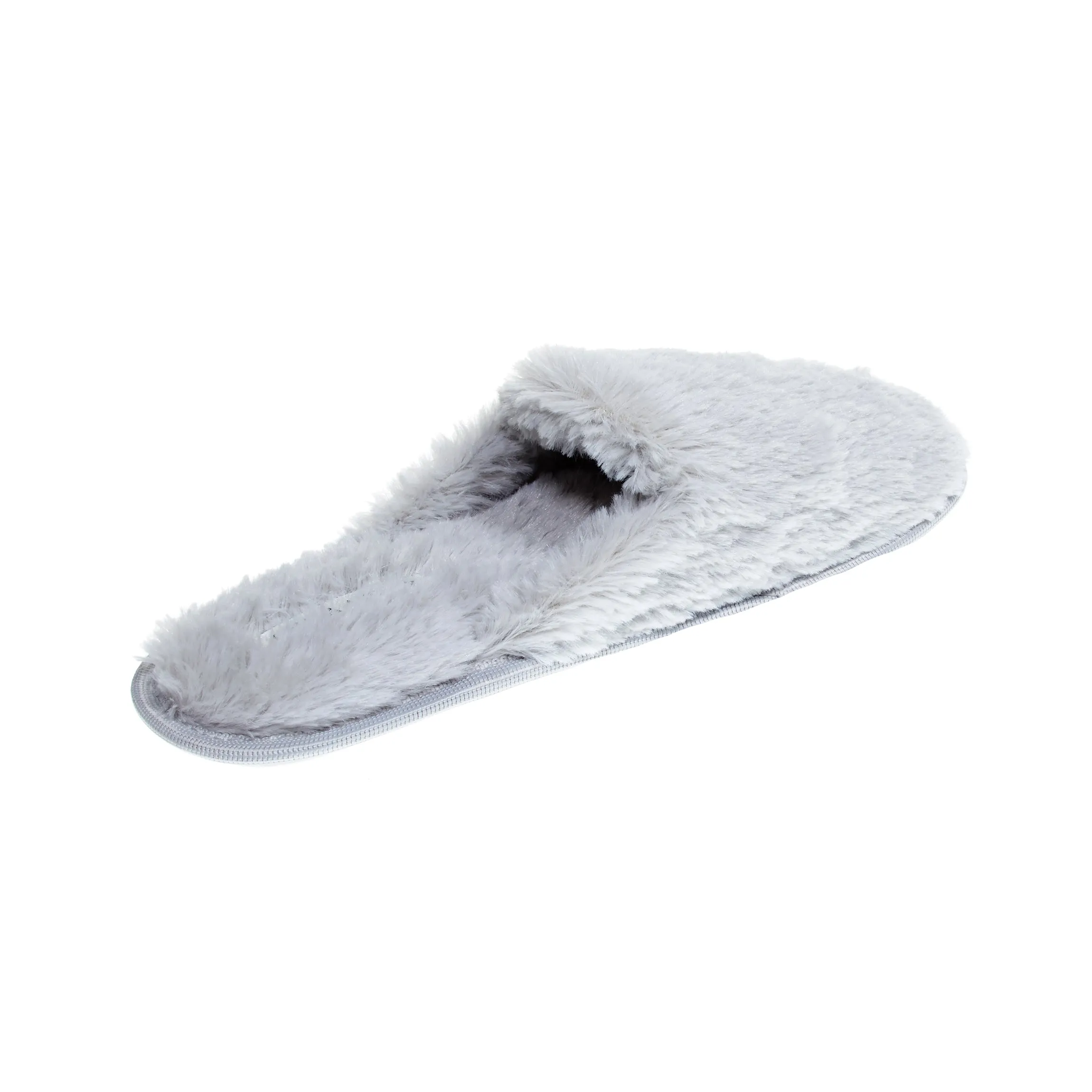 Laura Ashley Ladies All Over Plush W/Memory Foam Slippers
