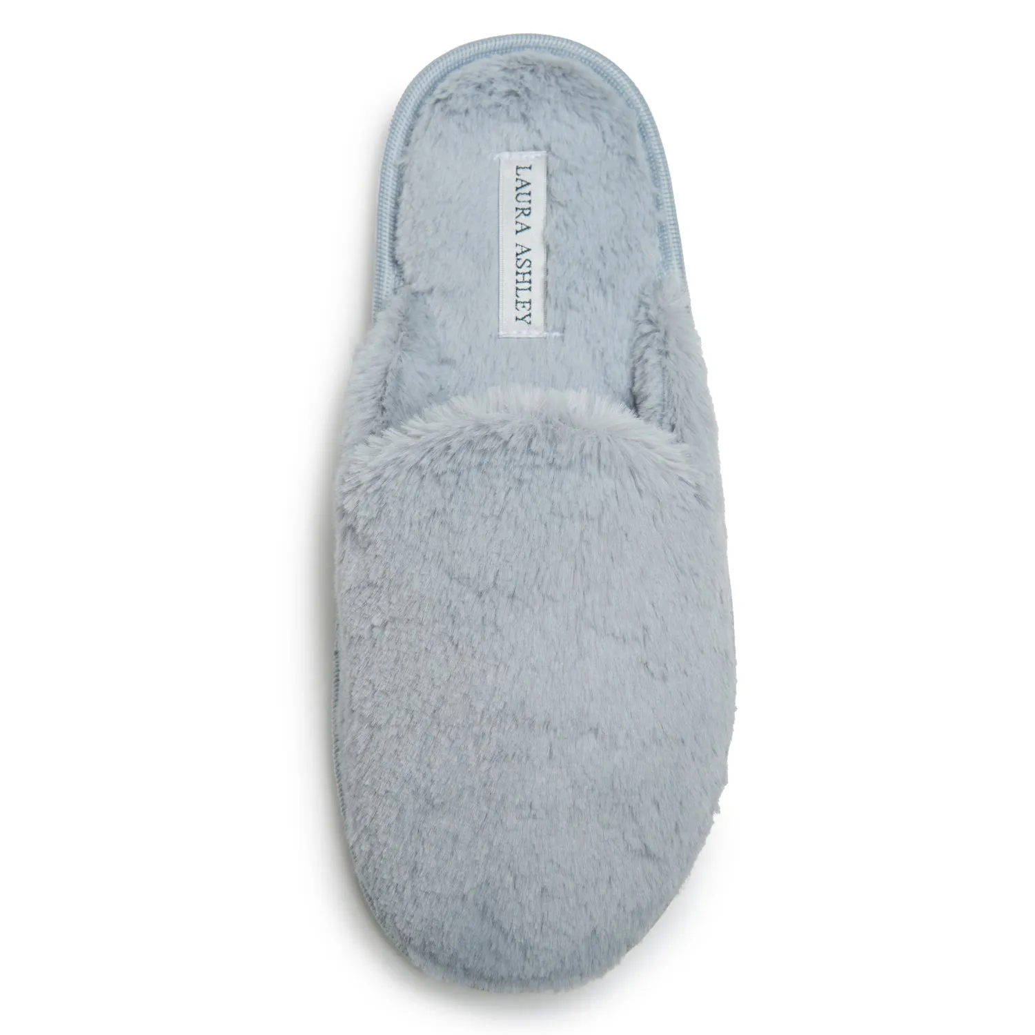 Laura Ashley Ladies All Over Plush W/Memory Foam Slippers