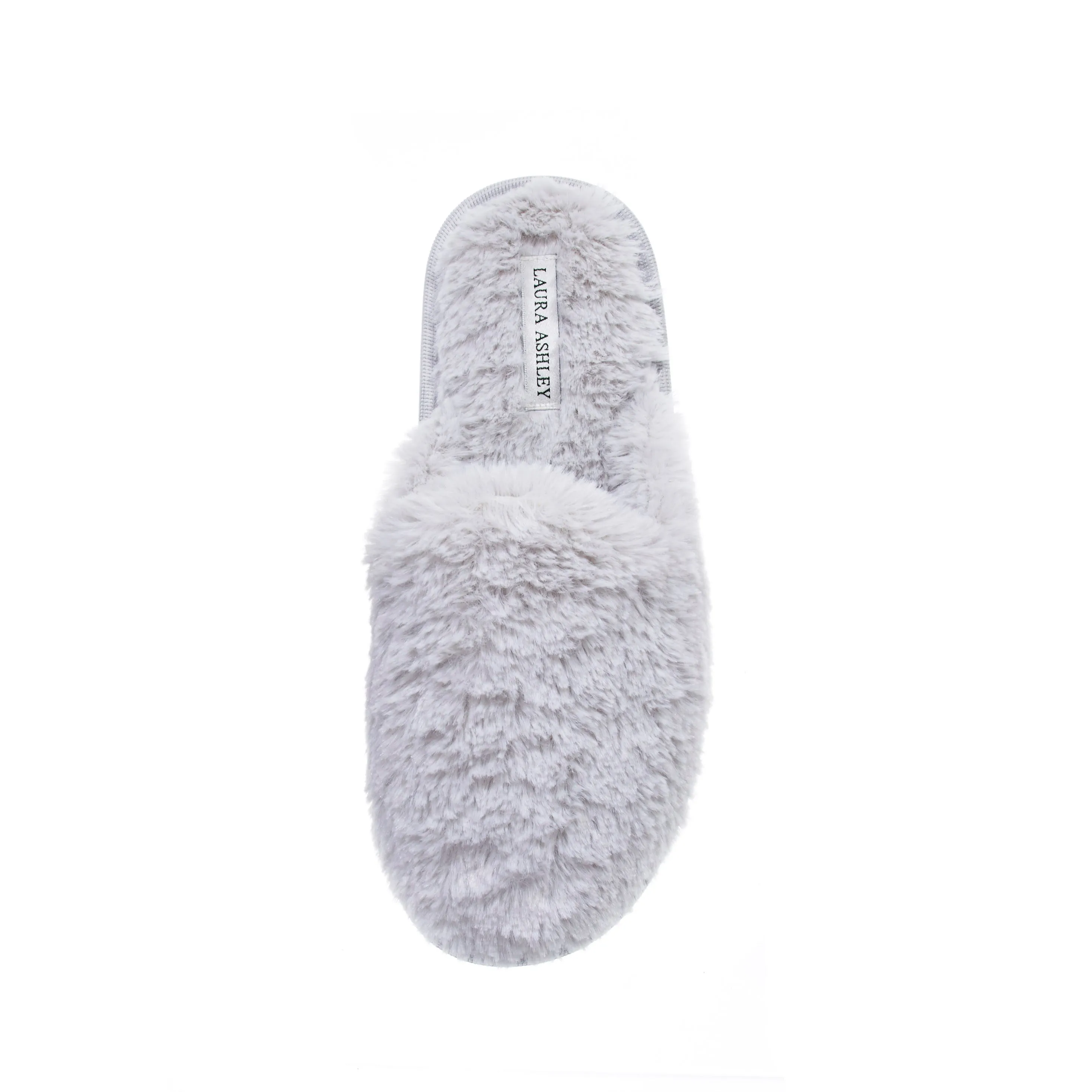 Laura Ashley Ladies All Over Plush W/Memory Foam Slippers