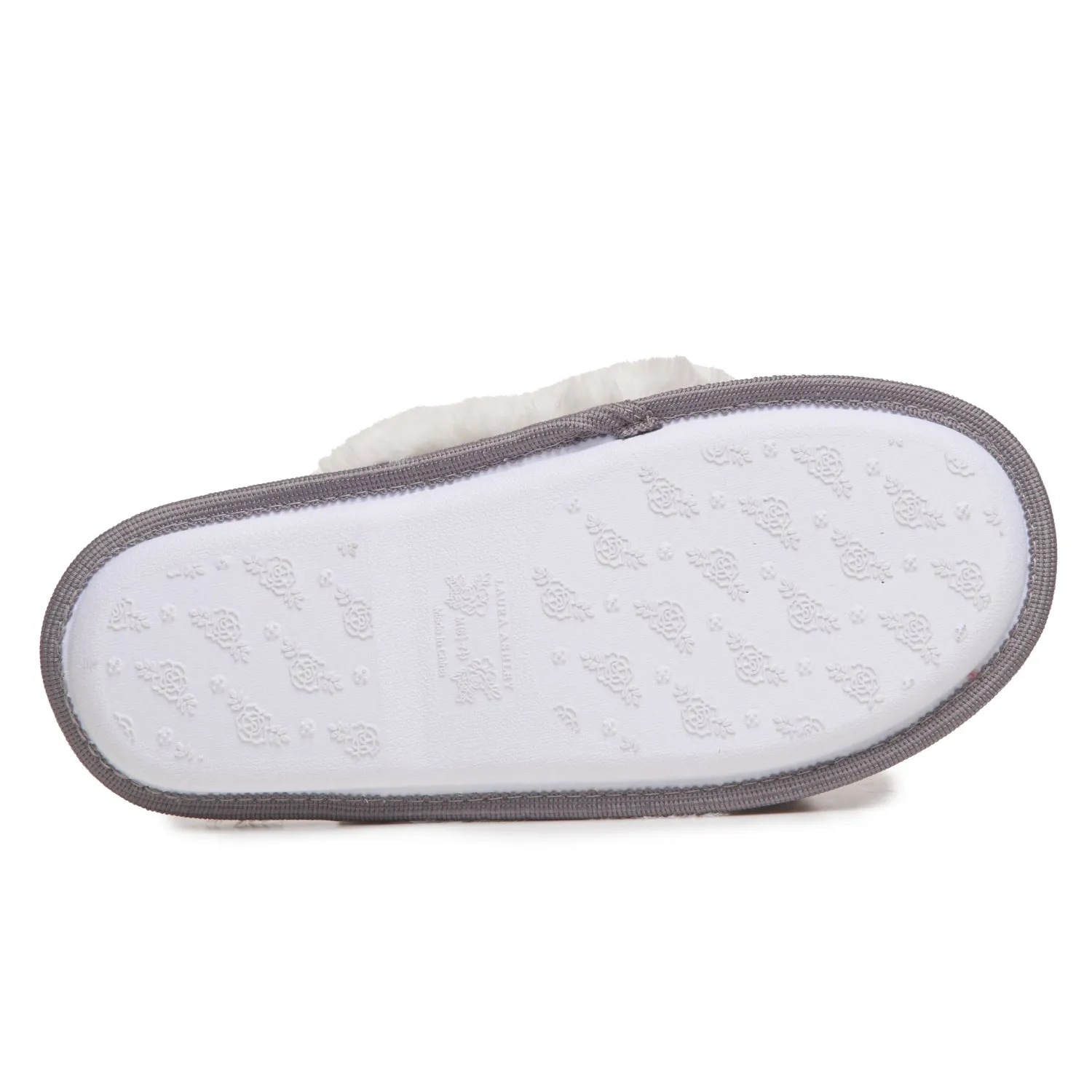 Laura Ashley Ladies Corduroy Scuff Slippers with Memory Foam, Indoor Outdoor Slip On Footwear for Ladies