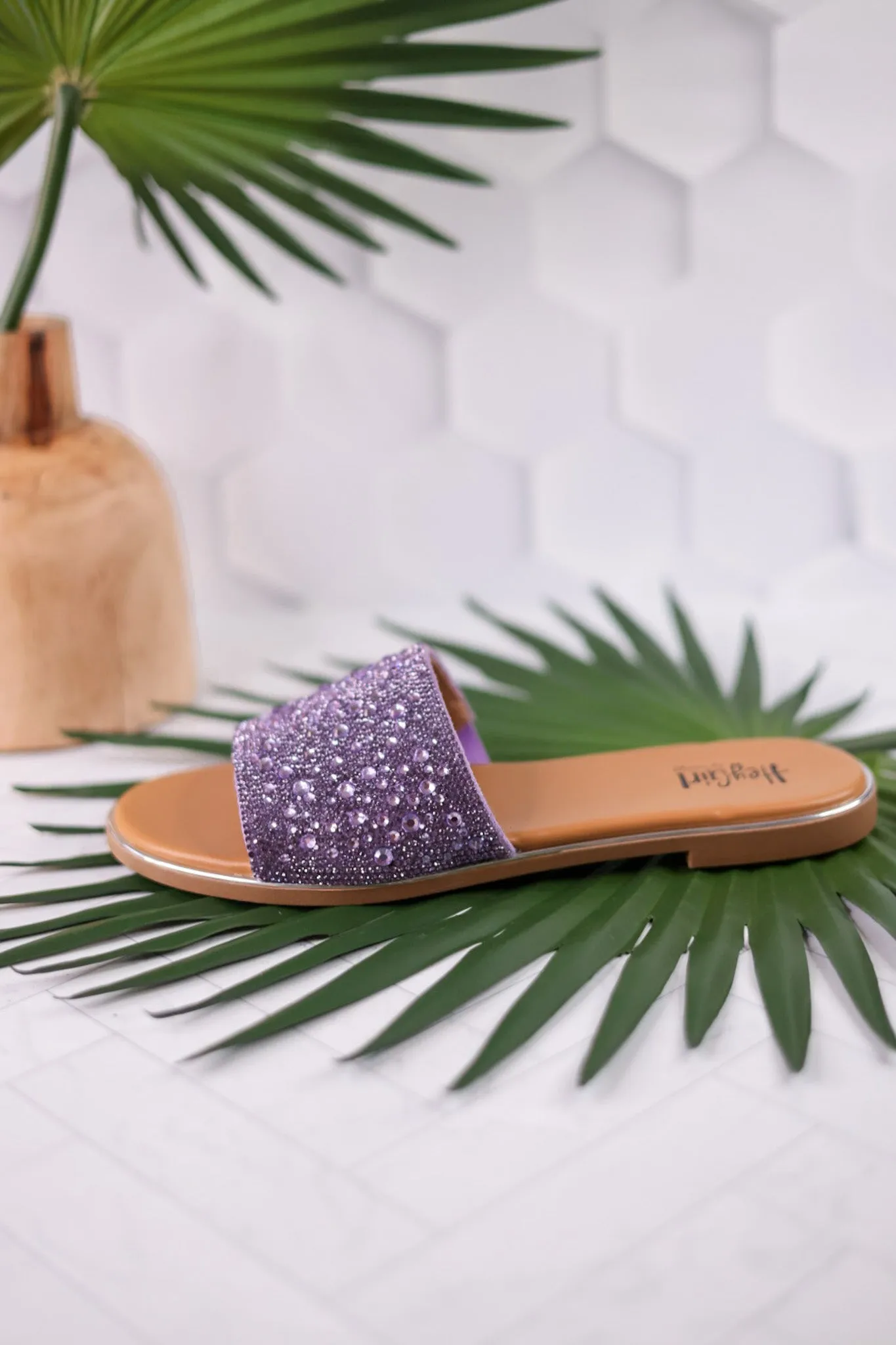 Lavender Rhinestone Pizzazz Sandals