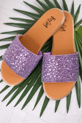 Lavender Rhinestone Pizzazz Sandals