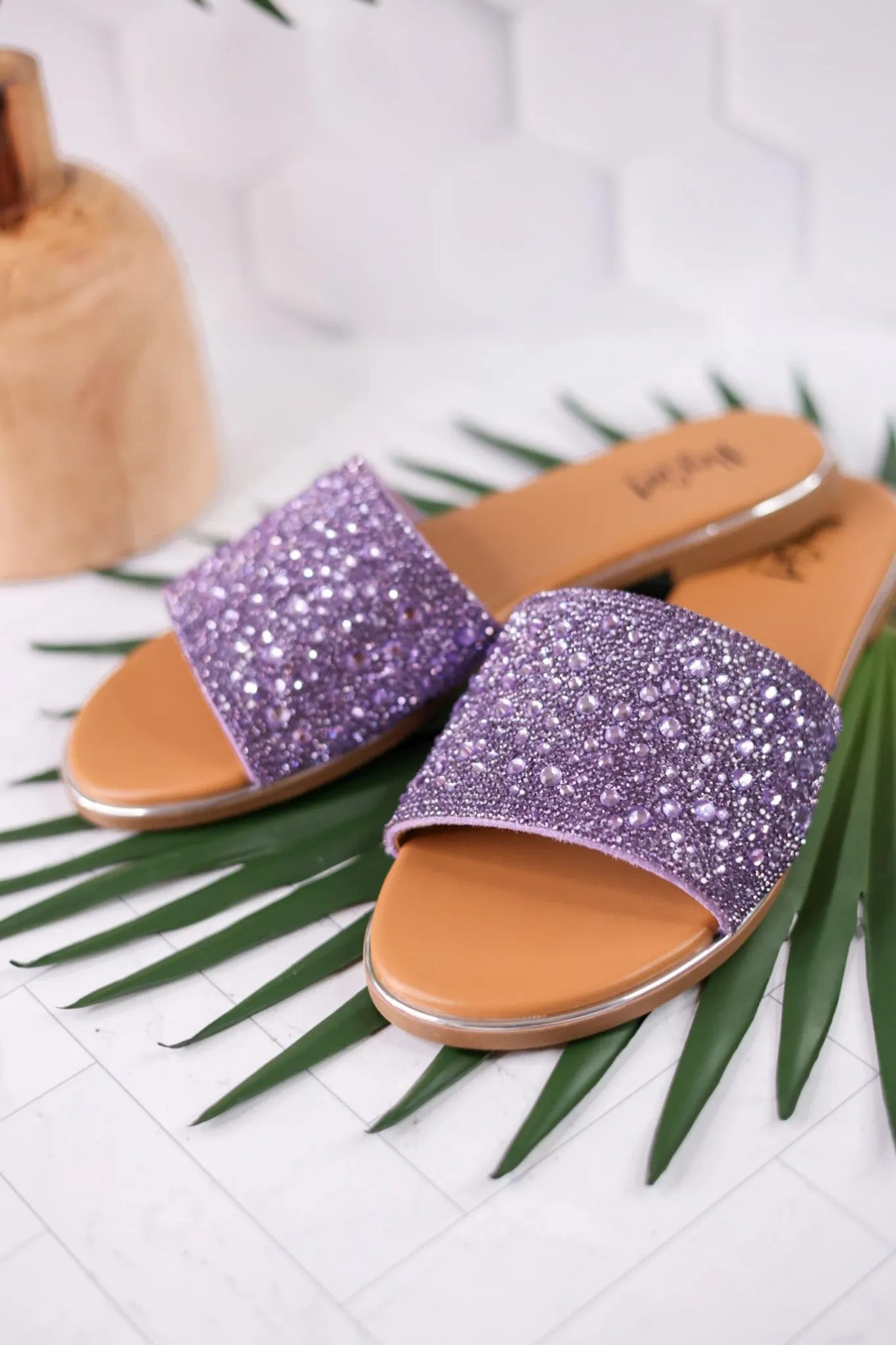 Lavender Rhinestone Pizzazz Sandals
