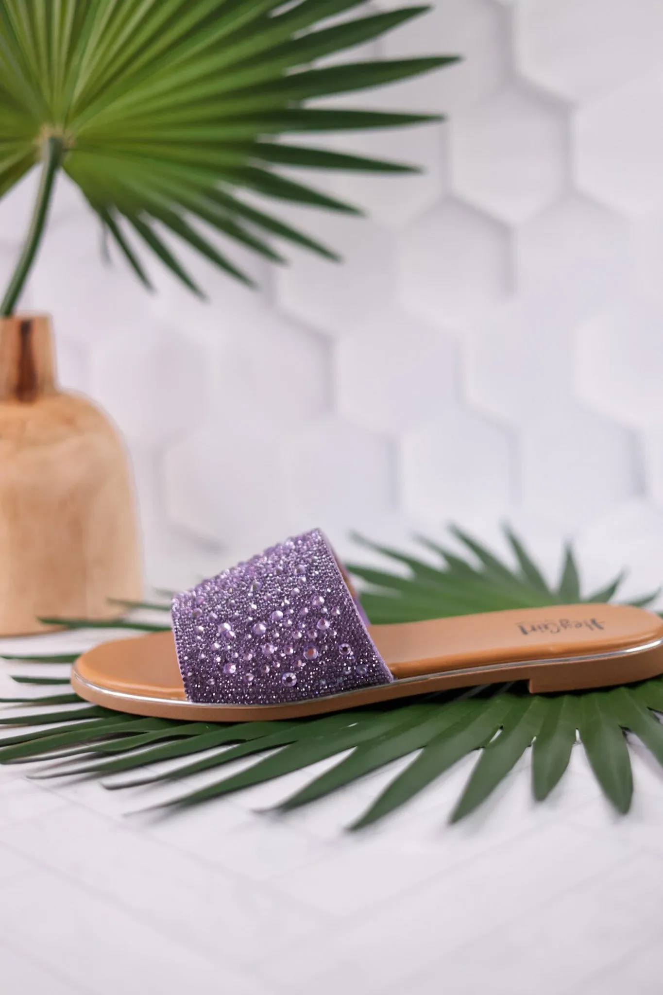 Lavender Rhinestone Pizzazz Sandals