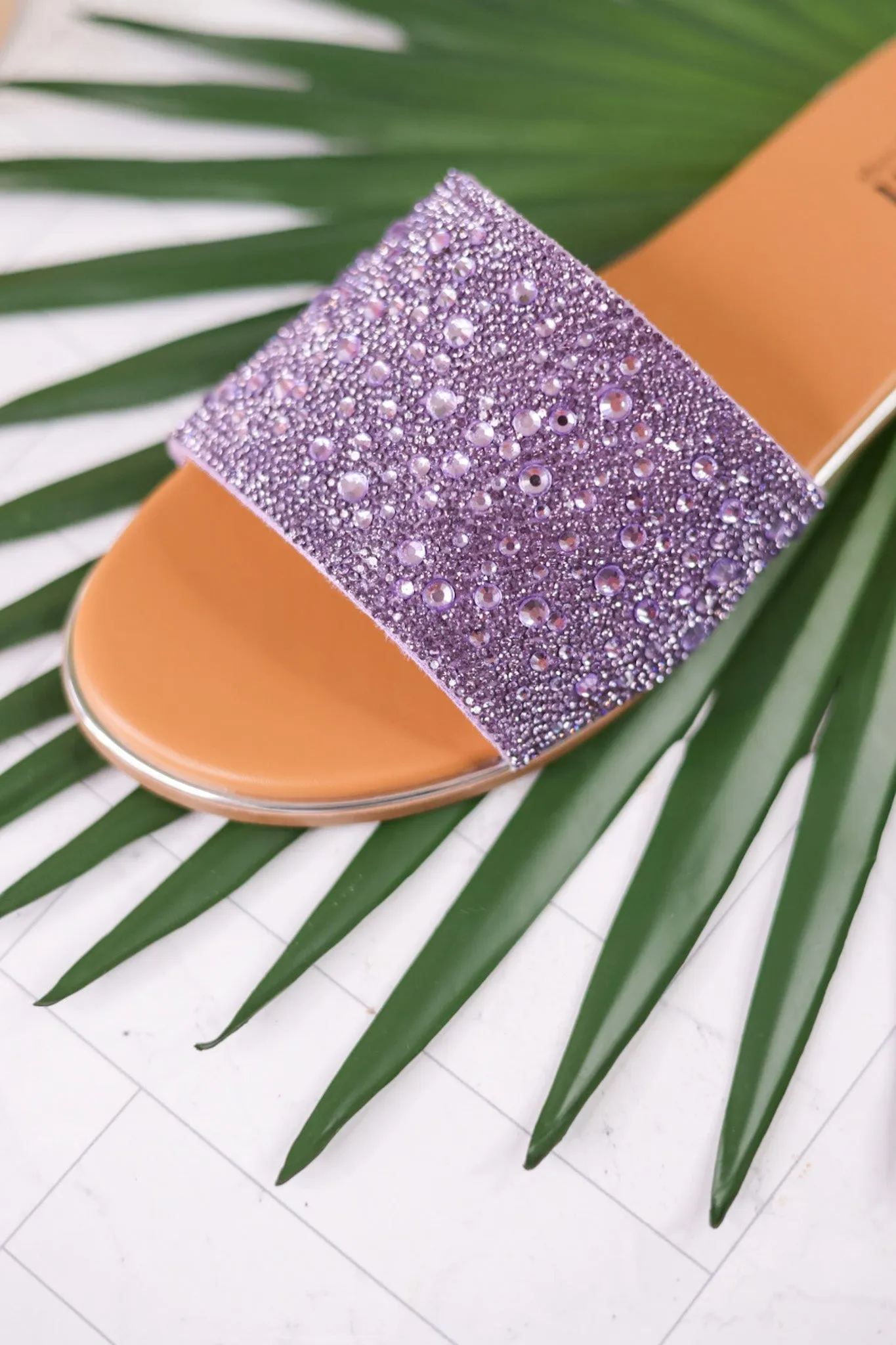 Lavender Rhinestone Pizzazz Sandals