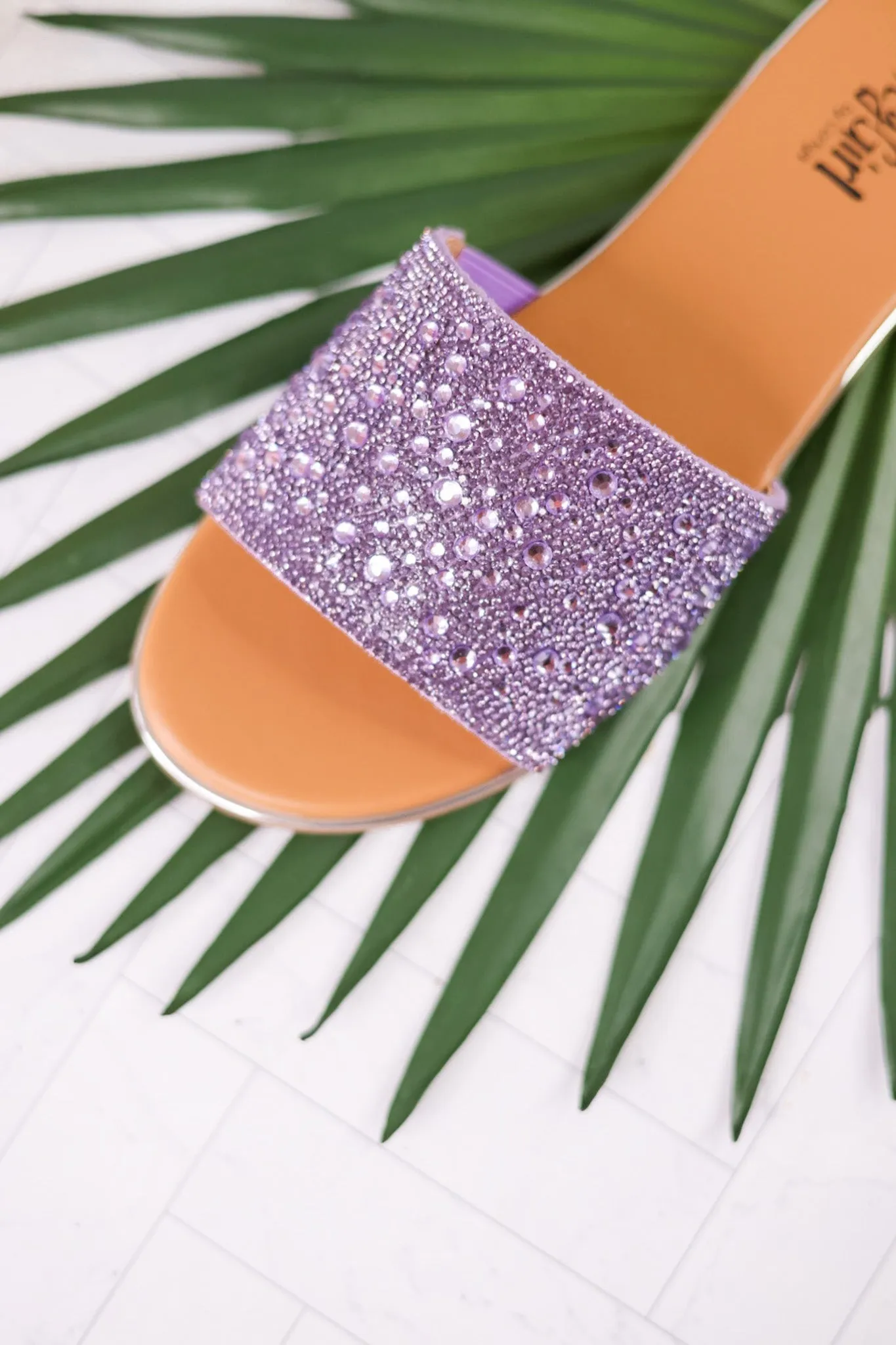 Lavender Rhinestone Pizzazz Sandals