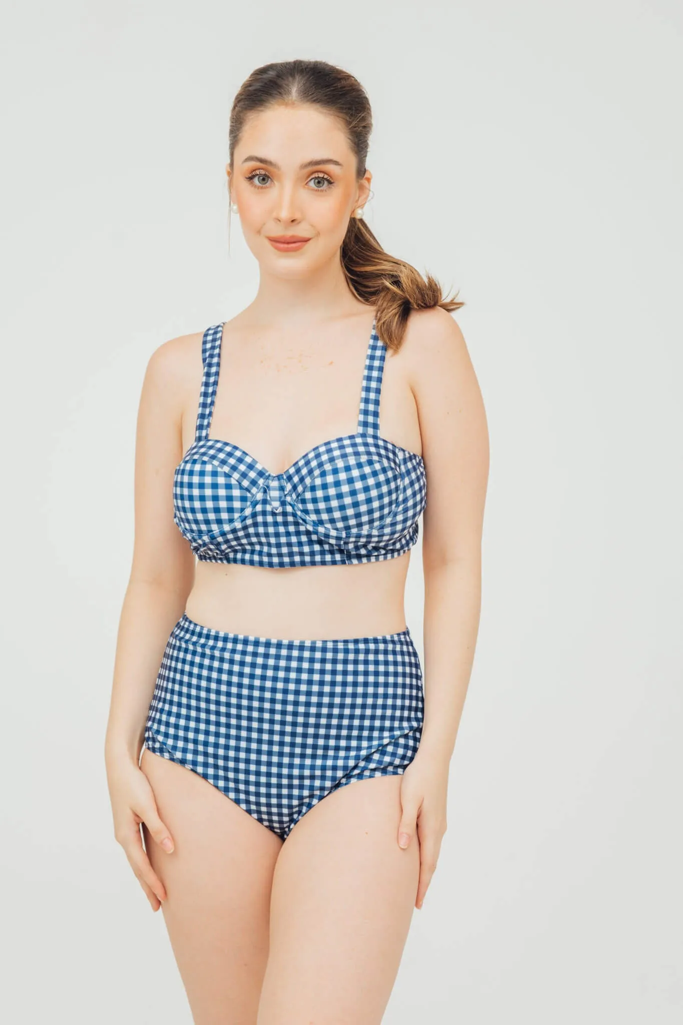 Lillian Vintage Gingham High Waist Bikini