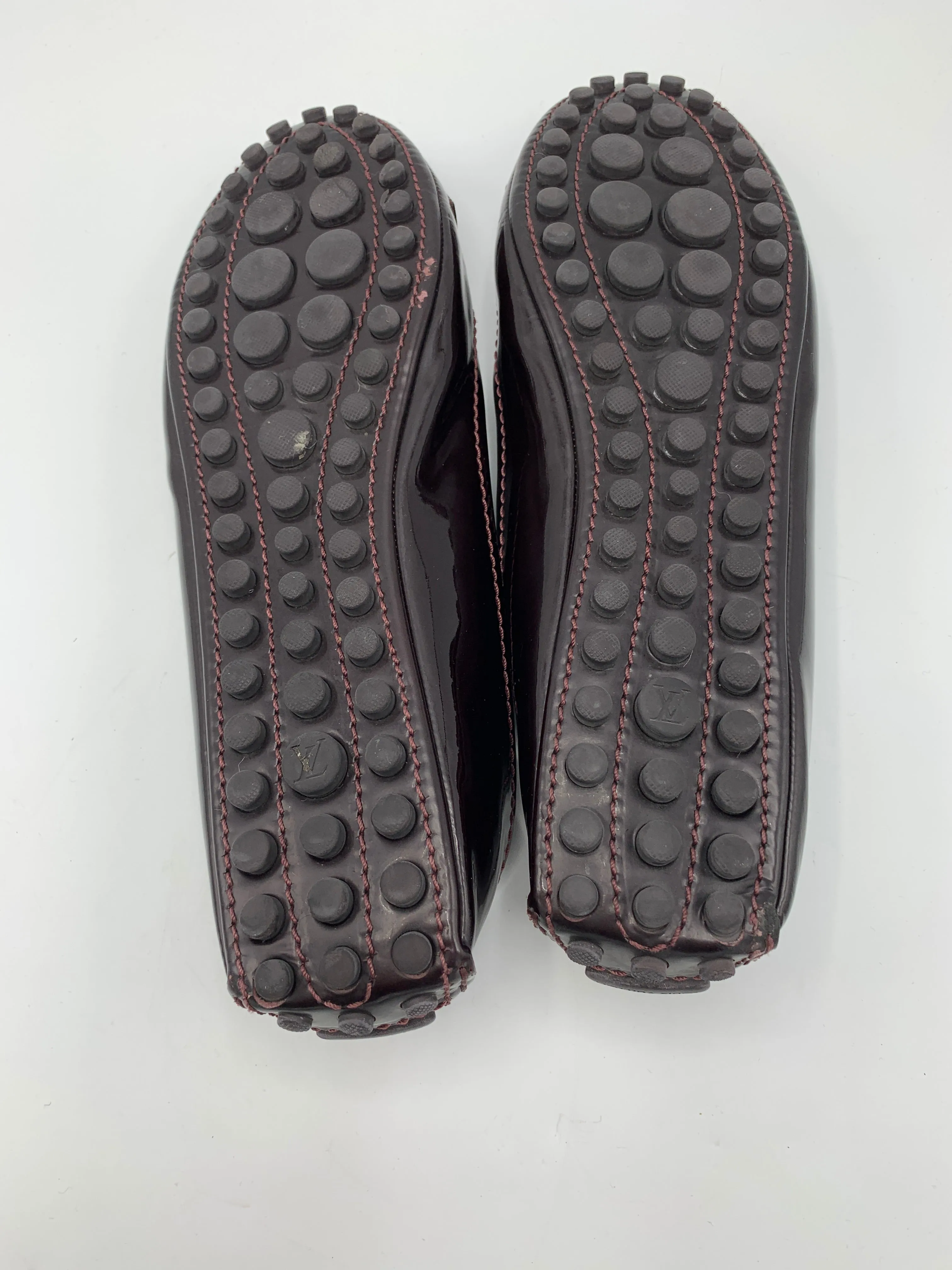 Louis Vuitton Amarante Patent Leather Oxford ballet flats