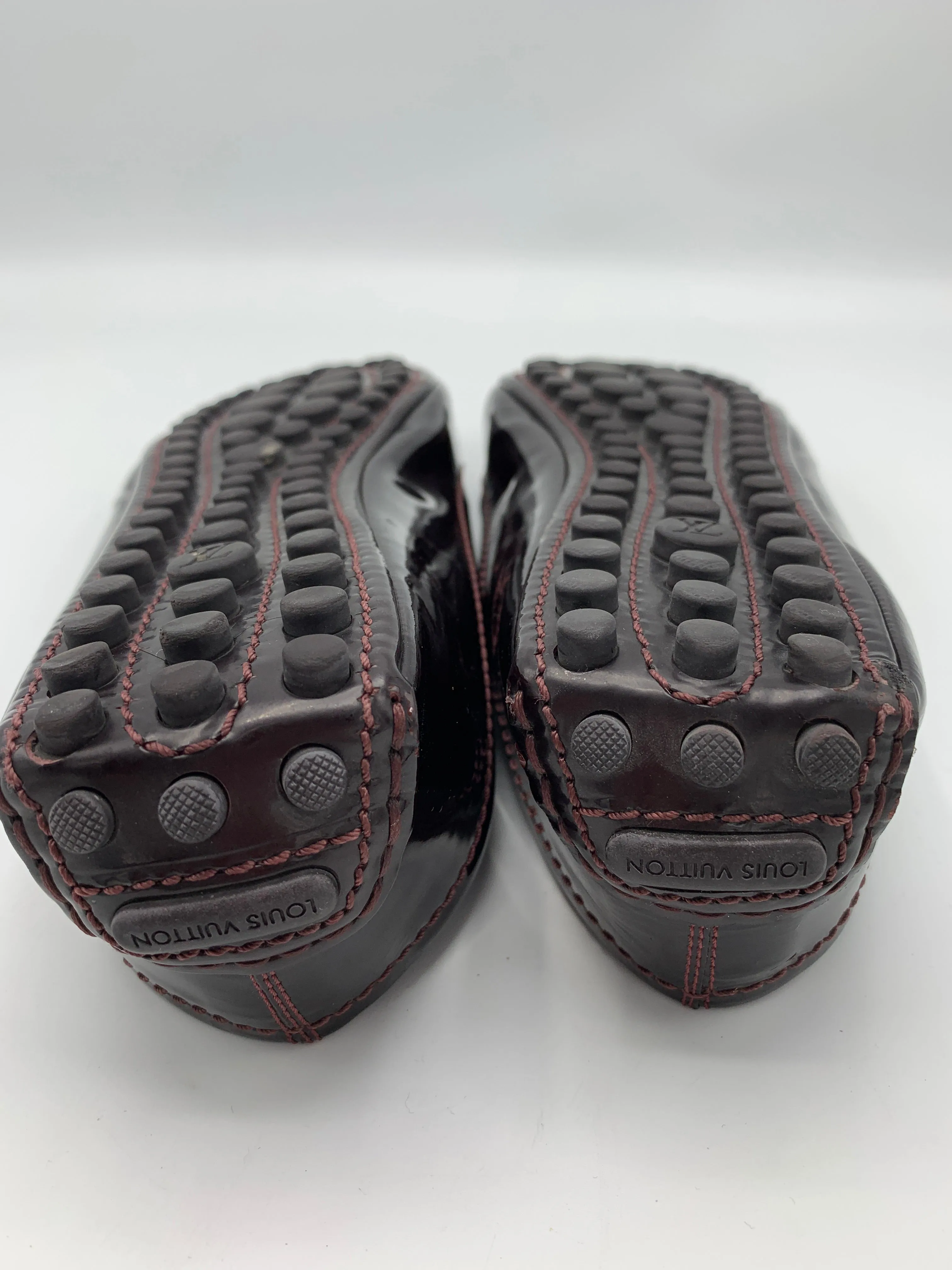 Louis Vuitton Amarante Patent Leather Oxford ballet flats
