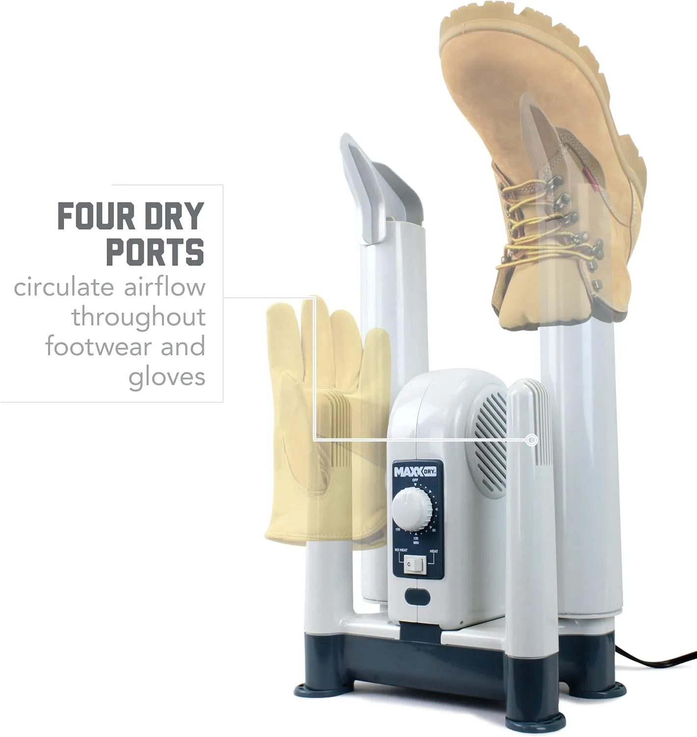 MaxxDry Heavy-Duty Boot, Shoe, and Glove Dryer